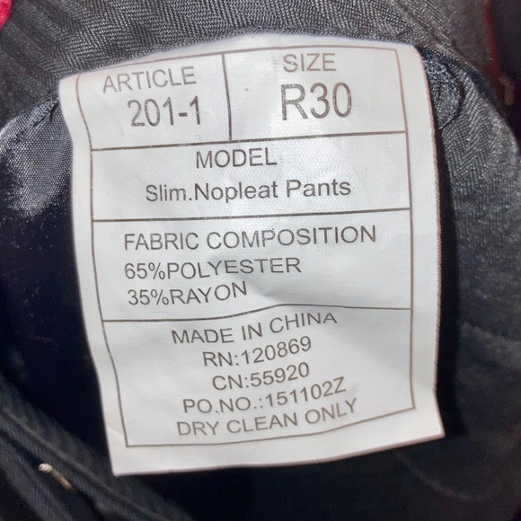 Men’s Black Dress Pants - Picture 6 of 6